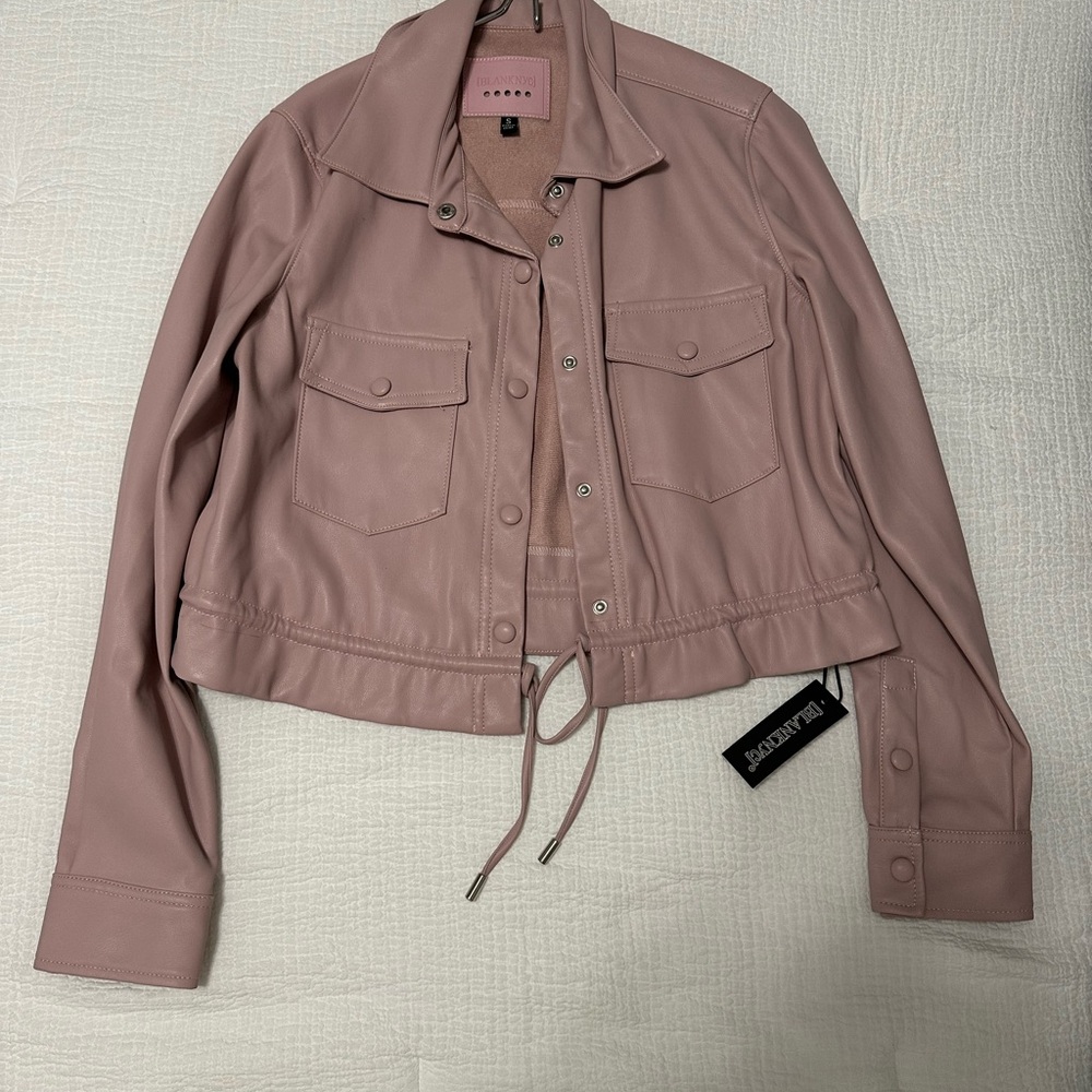 Blank NYC Mauve Leather Jacket